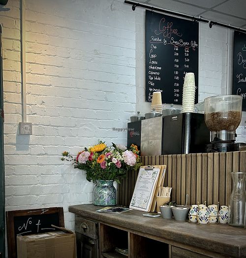 Beautiful fresh flowers and ingredients   at No.4 Licensed Coffee House in Clowne