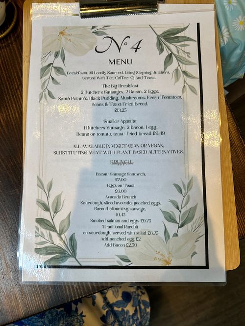 90% of menu can be made vegan  at No.4 Licensed Coffee House in Clowne