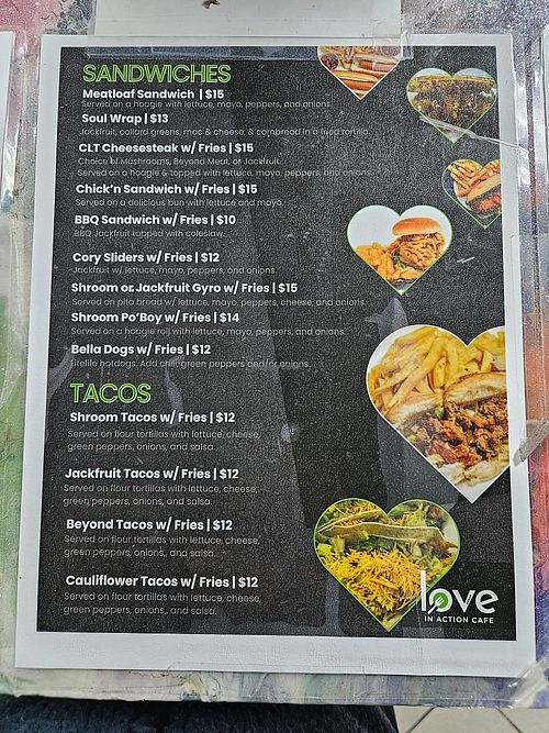  at Love in Action Cafe - Maybe closed in Charlotte