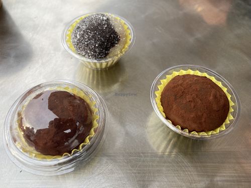 Vegan brigadeiros and a casadinho  at BRCACAU COFFEE & MORE in Leiria