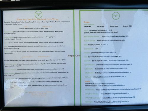 Menu  at Something Healthy Cafe in Sierra Madre