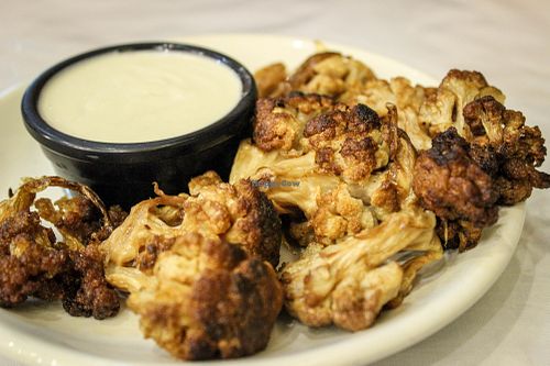 fried cauliflower with tahini sauce at Le Chef in Beirut