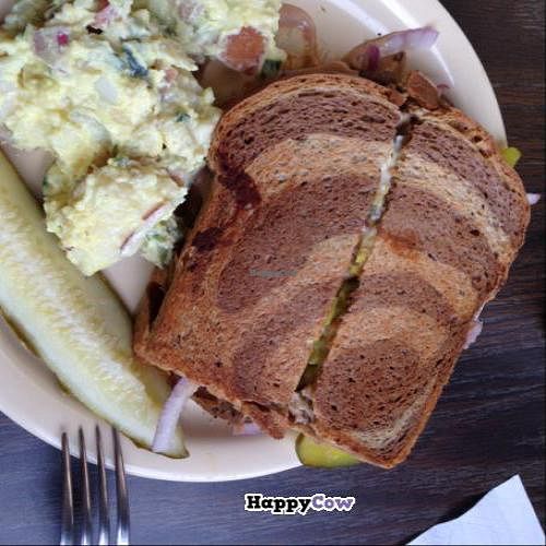 Reuben and potato salad at Dough Bakery in Atlanta