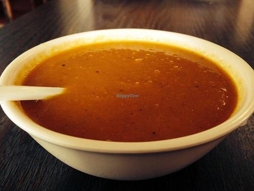 curry carrot soup at Dough Bakery in Atlanta