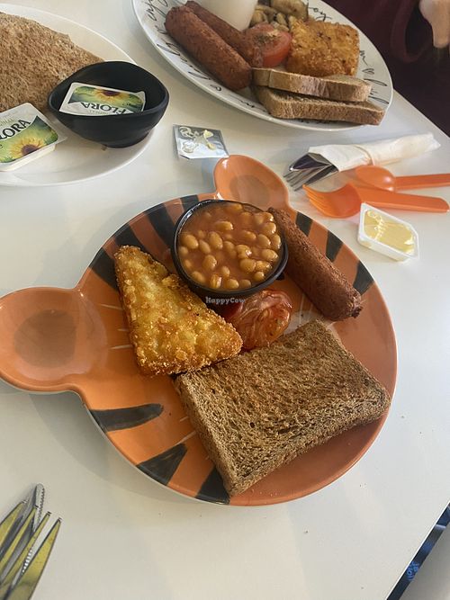 Child’s vegan breakfast   at Barneys TA9 in Highbridge