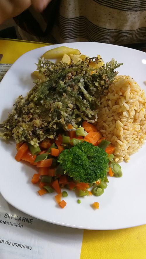 Vegan trout at Loving Hut - Titikaka in Puno