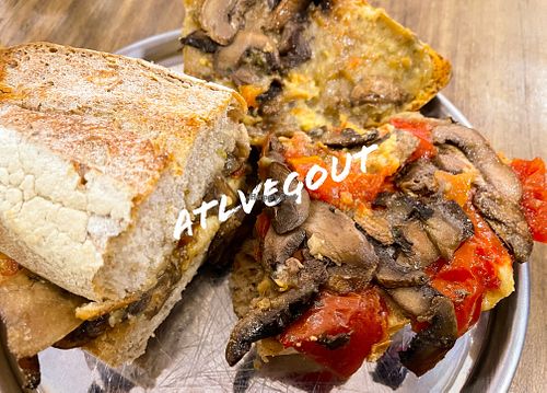 Mushroom sandwich   at Arrebato Cafe in Buenos Aires