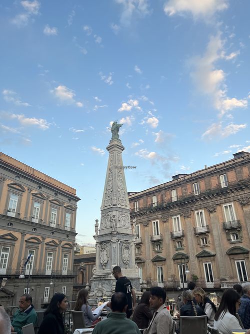 View from the terrace   at Palazzo Petrucci Pizzeria in Naples