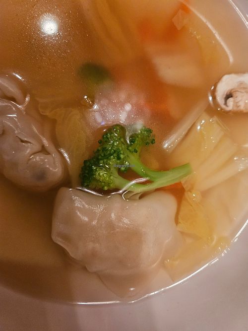 Won ton soup is great on cold rainy nights at Garden Wok in Tarzana