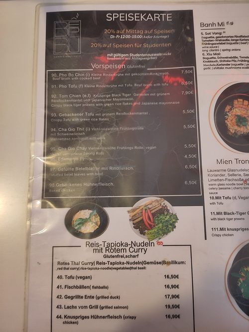 Menu 1 at Bep Bu - Vietnamese Street Food in Munich