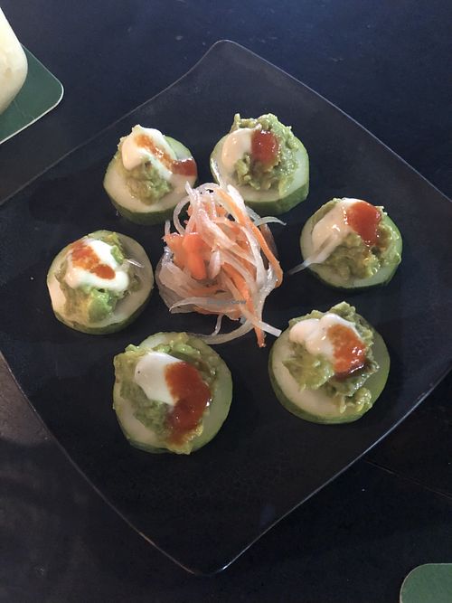 Guacamole cucumber rolls  at ATMO - L'Atmosphère - Maybe closed in Vientiane