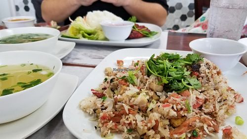 Salted fish and chicken fried rice. Omg so good at Thien Dang Vegetarian in Garden Grove