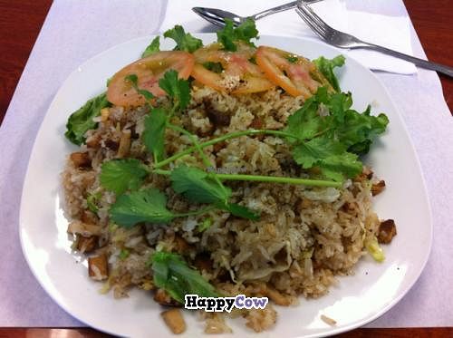 vegetarian salted fish and chicken fried rice  at Thien Dang Vegetarian in Garden Grove
