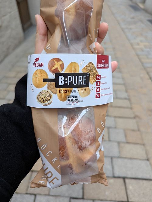 Abgepackte Laigenbrötchen at Cafe Feiler in Coburg