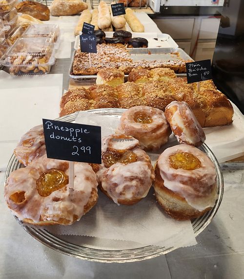 Donuts and pastries (these vegetarian not vegan)  at Amazing Breads & Cakes in Des Plaines