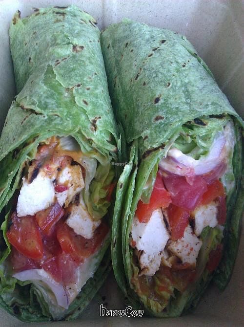 mediterranean tofu wrap at Vegan Grill - Whole Foods Venice in Venice