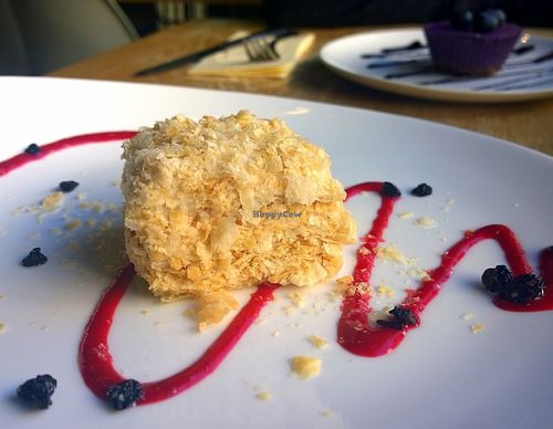 One of the best vegan cakes at REfresh in Moscow