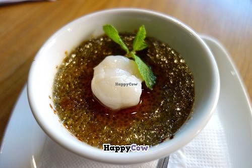 Vegan Crème brûlée at REfresh in Moscow