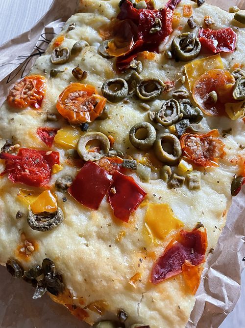 Vegan Focaccia   at Backstube Bergen in Bergen