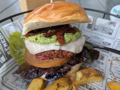 Tehuacan Burger at Rúkula Vegan Food in Malaga