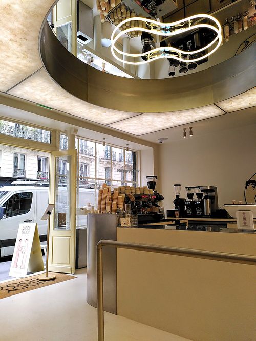 Counter at Buddy Buddy in Paris