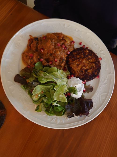 Orientalisches Auberginen Fenchel Gemüse  at Restaurant 7 Raben in Bad Duerkheim