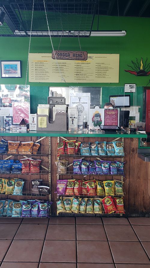 Counter order at Simply Wholesome in Los Angeles