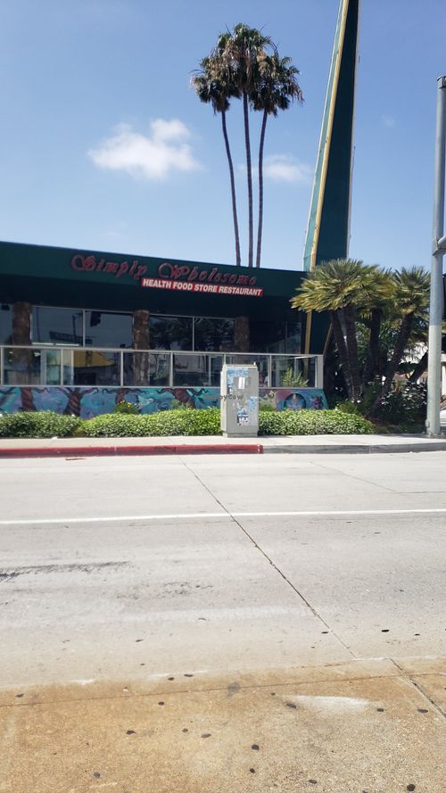Street side at Simply Wholesome in Los Angeles