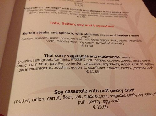 Glance into the menu! at Essencia in Porto