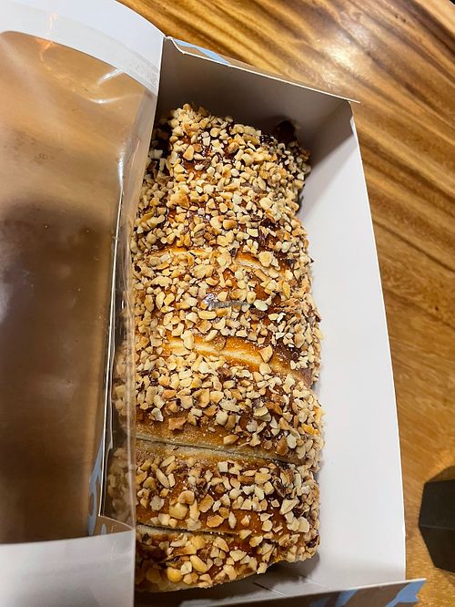 Hungarian roll / biscoff and hazel nuts   at Kürtősh - Darling Square in Haymarket