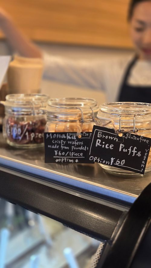 toppings are all vegan! at fun.ice! - ファン アイス in Tokyo