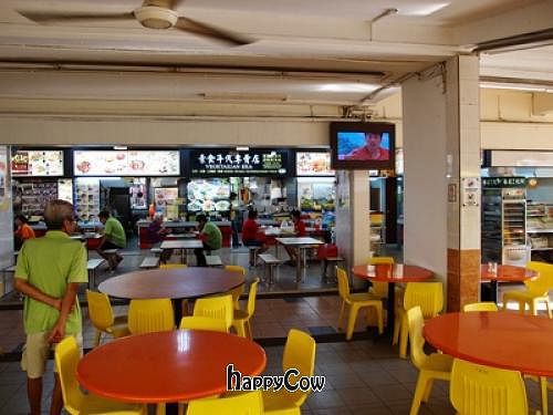 inside the coffee stall at Vegetarian Era - Food Stall in North Singapore