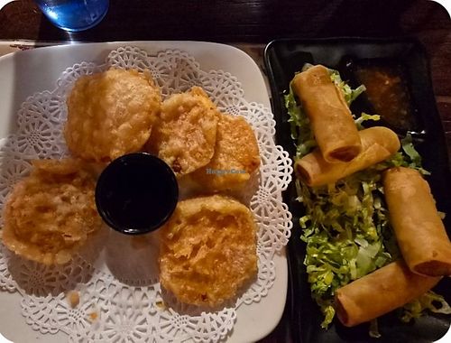 Yam Tempura and Spring Rolls at Toki Hibachi and Sushi in Decatur