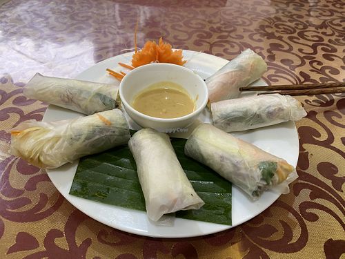Fresh spring rolls. Soo good! Had them every day!   at Celery Vegan Restaurant in Cat Ba