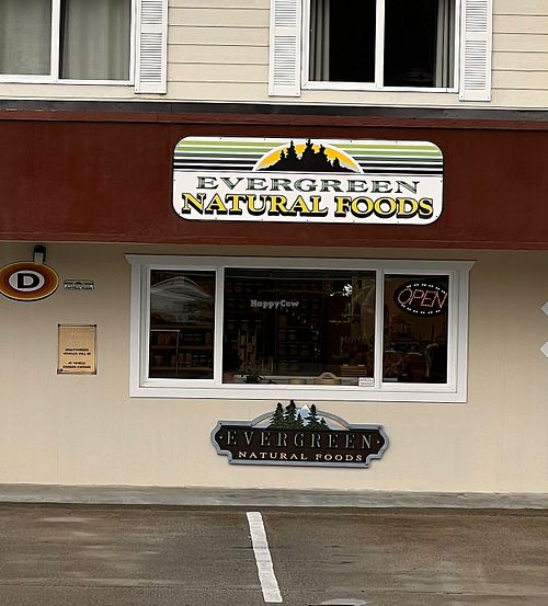 Shop front  at Evergreen Natural Foods in Sitka