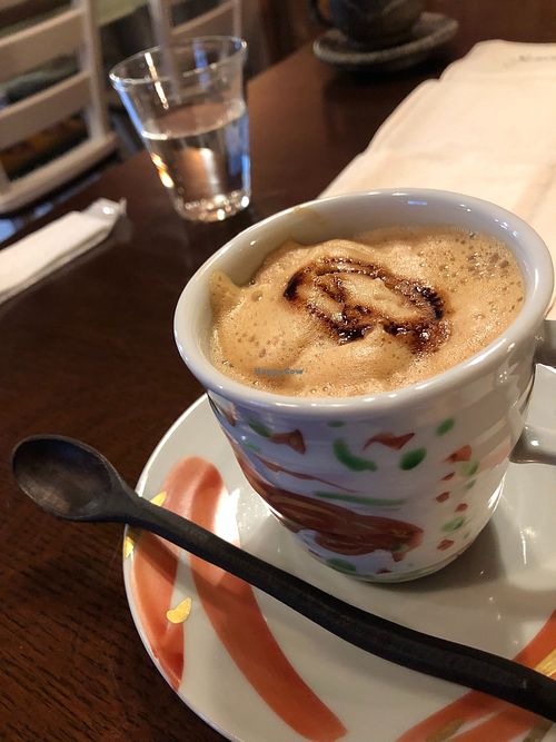 vegan latte at CAFENeKKO ｰ カフェネッコ in Uda