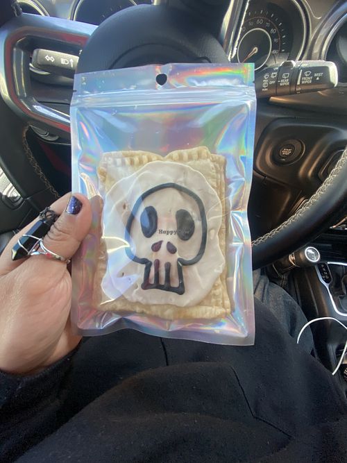 Vegan Skull Astrotart • Yummy 😋   at Rad Coffee in Covina
