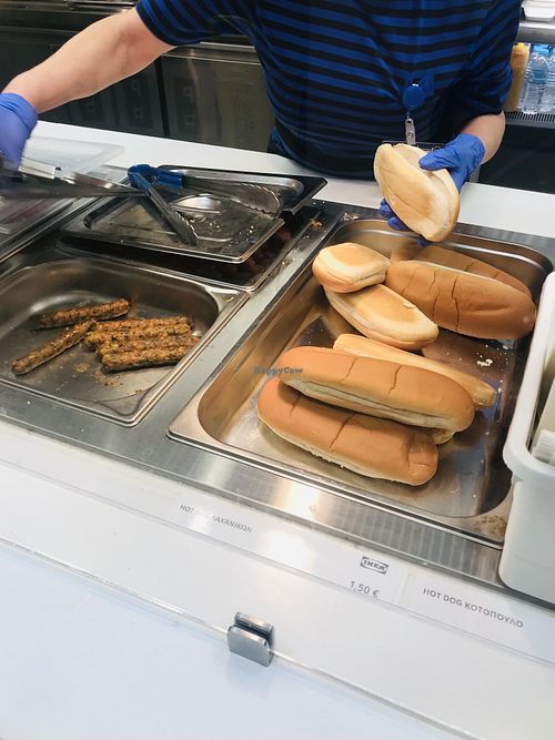 Veggie dog  at IKEA in Athens