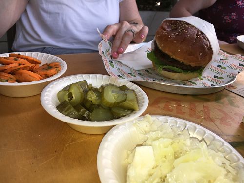 free extras at HaShwarma HaTivonit - The Vegan Shwarma in Tel Aviv