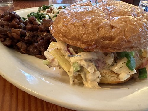 Lobster roll, kale salad, baked beans  at J.E.S. (Just Eat Some) - Pop-Up in Sebastopol