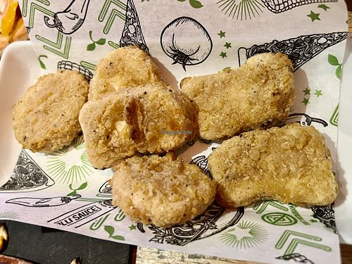 Vegan nuggets   at Pizza Hut in Aberdeen