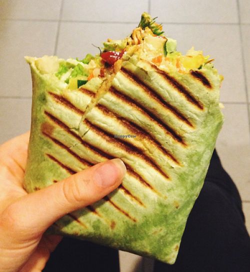 hummus wrap at Veggie in Bratislava