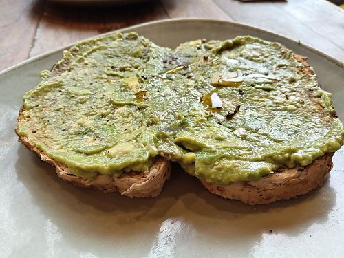 Avocado toast at Cha Lounge in Leeds
