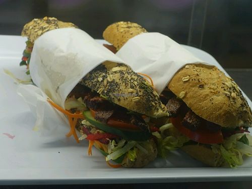 sandwiches at Juicy Beetroot Cafe in Fremantle