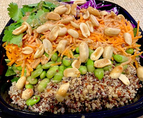 Asian peanut crunch salad—outstanding! at FengFit Foods in Pepper Pike