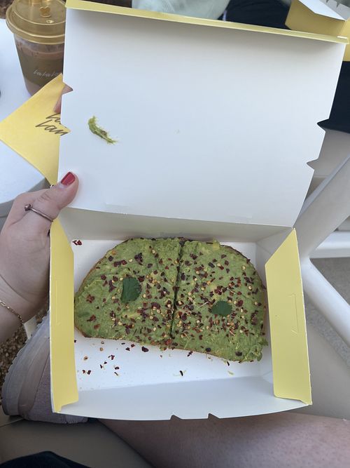La La Classic Avocado Toast  at La La Land Kind Cafe in Addison