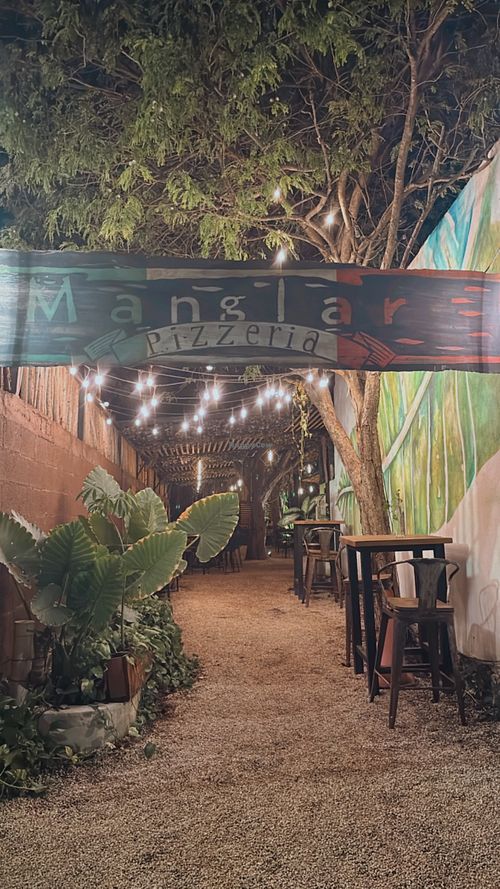 Outside   at Pizzeria Manglar in Tulum