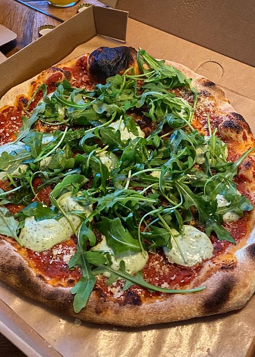 Meat is Murder pizza  at Putte's - Sompasaari in Helsinki