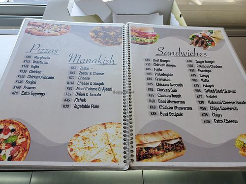 Menu at Cremosa Restaurant in Lusaka
