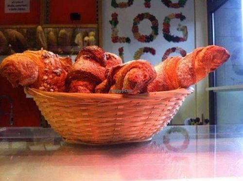 vegan croissant at Biomi in Milan